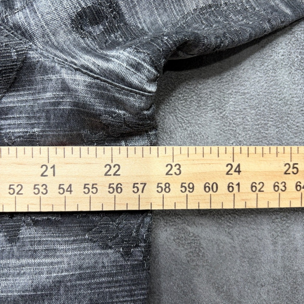 Coldwater Creek Button Jacket Women L Gray Floral Paisley Beaded Velvet Tapestry - Picture 6 of 9